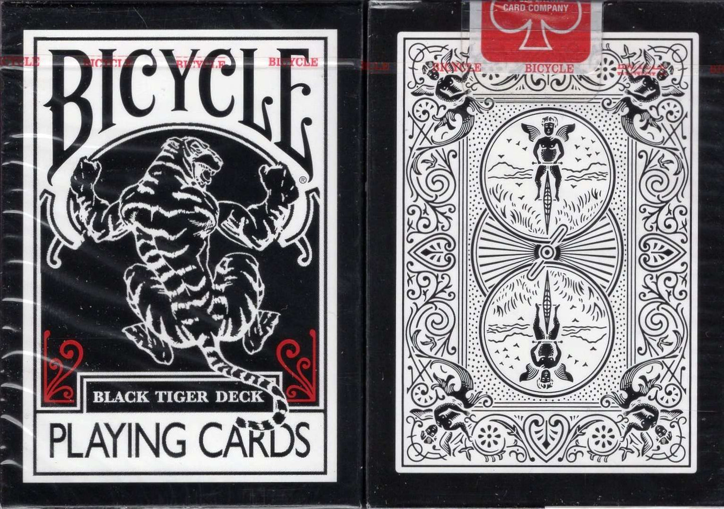 PlayingCardDecks.com-Black Tiger Bicycle Playing Cards