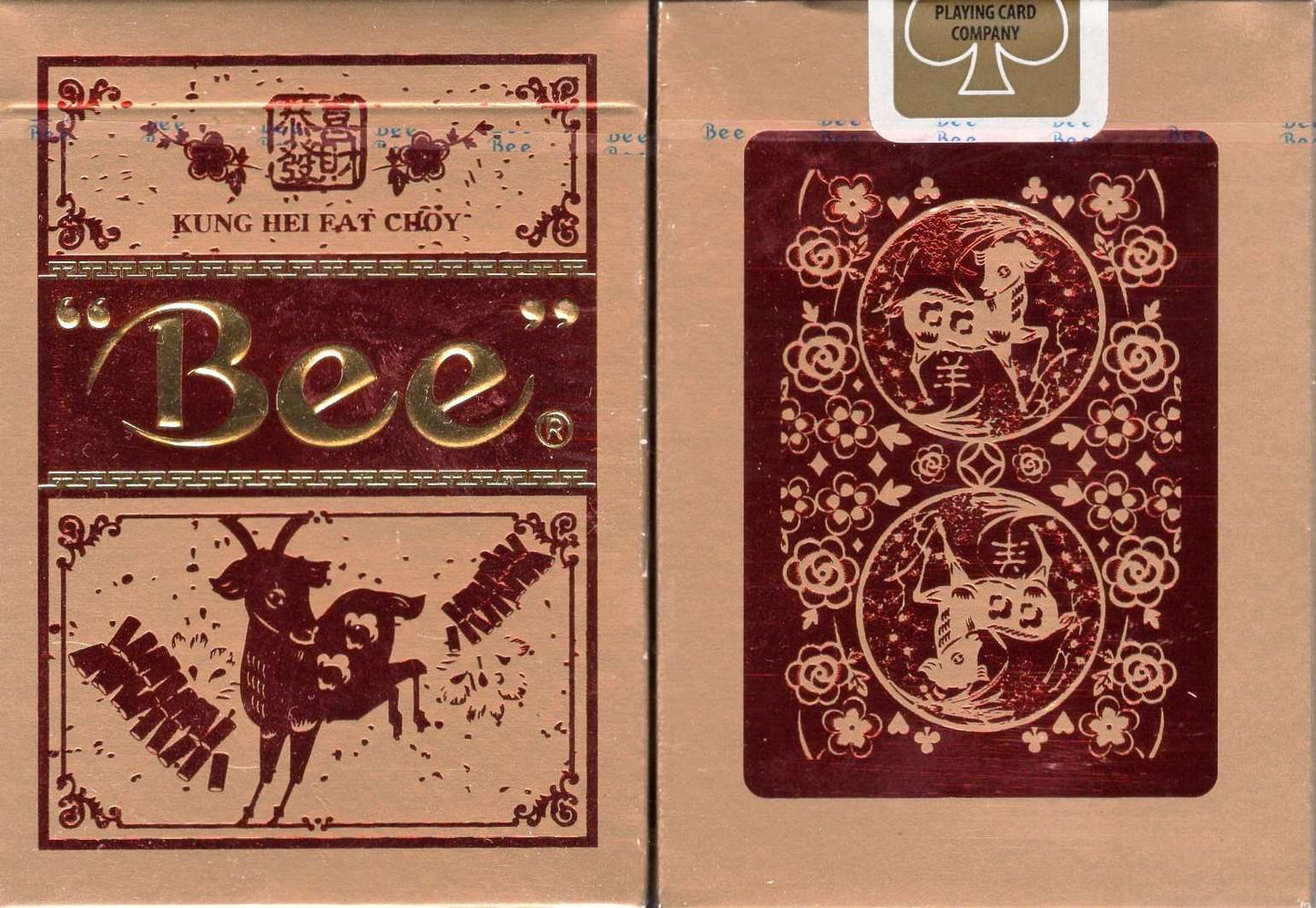 PlayingCardDecks.com-Year of the Goat Kung Hei Fat Bee Playing Cards