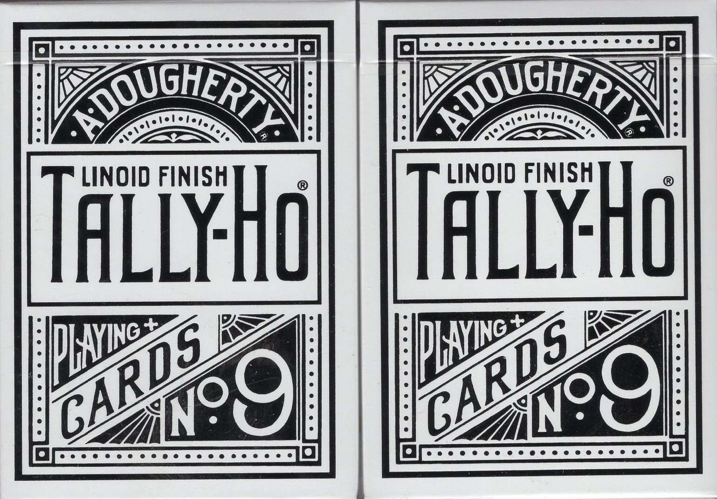 PlayingCardDecks.com-Tally-Ho White Playing Cards - Circle & Fan Back