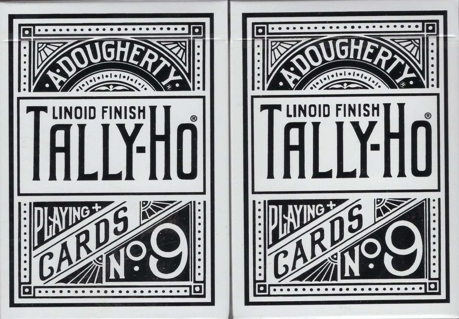PlayingCardDecks.com-Tally-Ho White Playing Cards - Circle & Fan Back