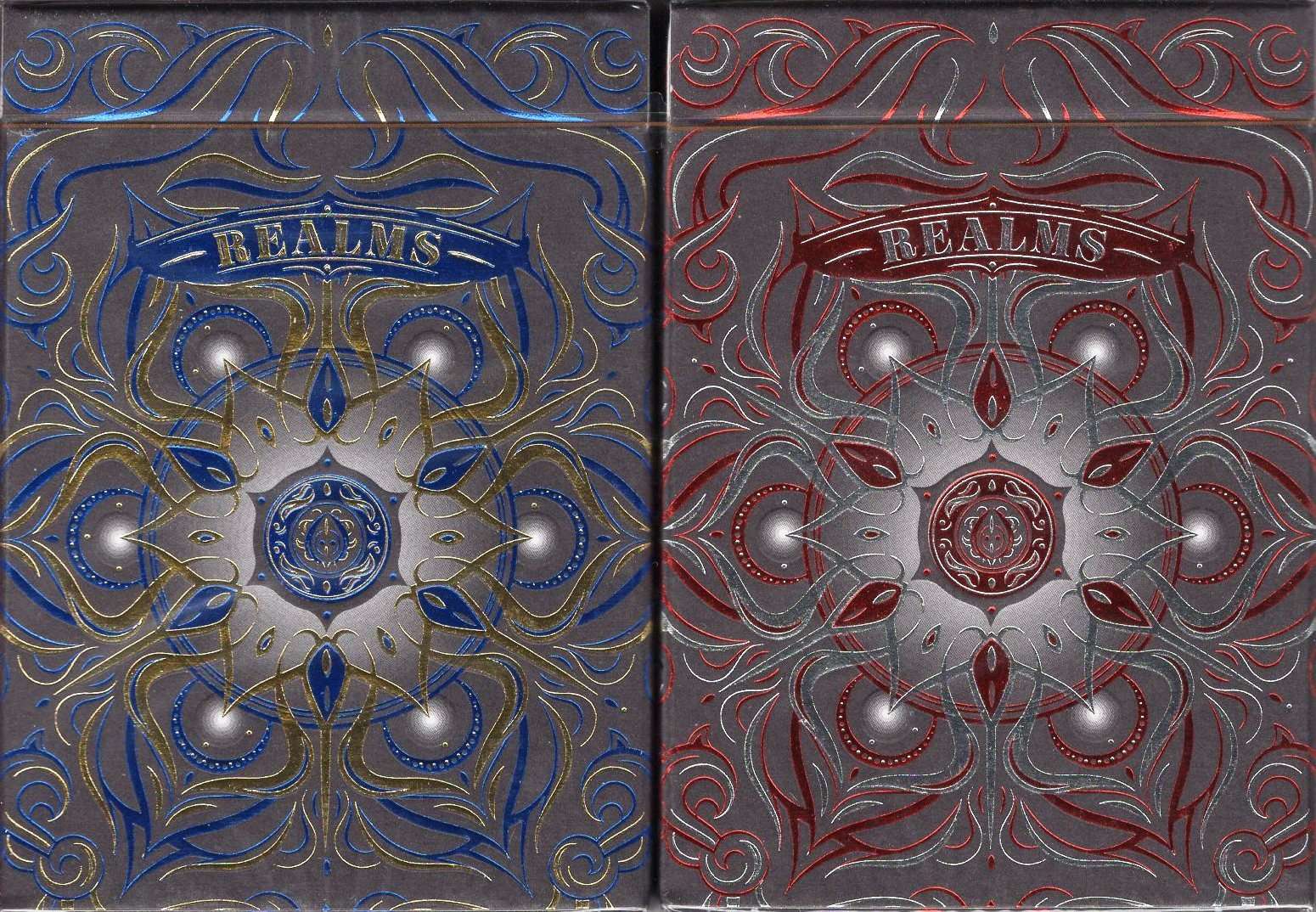 PlayingCardDecks.com-Realms Playing Cards EPCC - Blue & Red