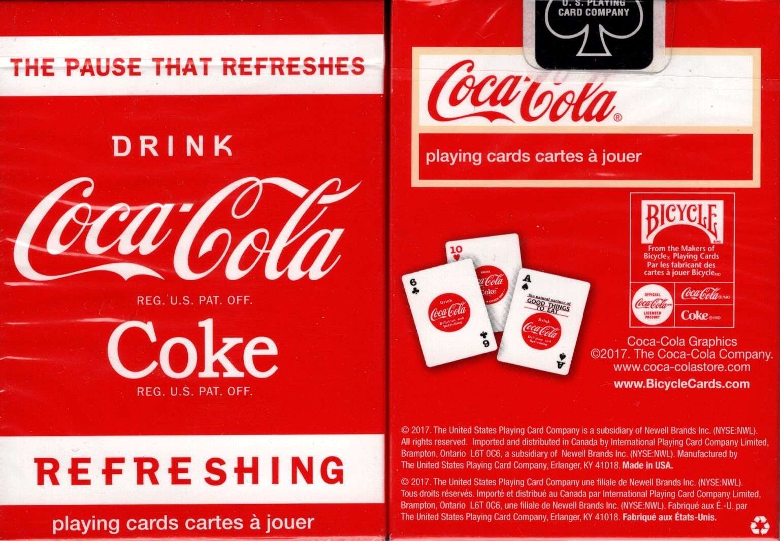 Coca-Cola Coke Playing Cards USPCC