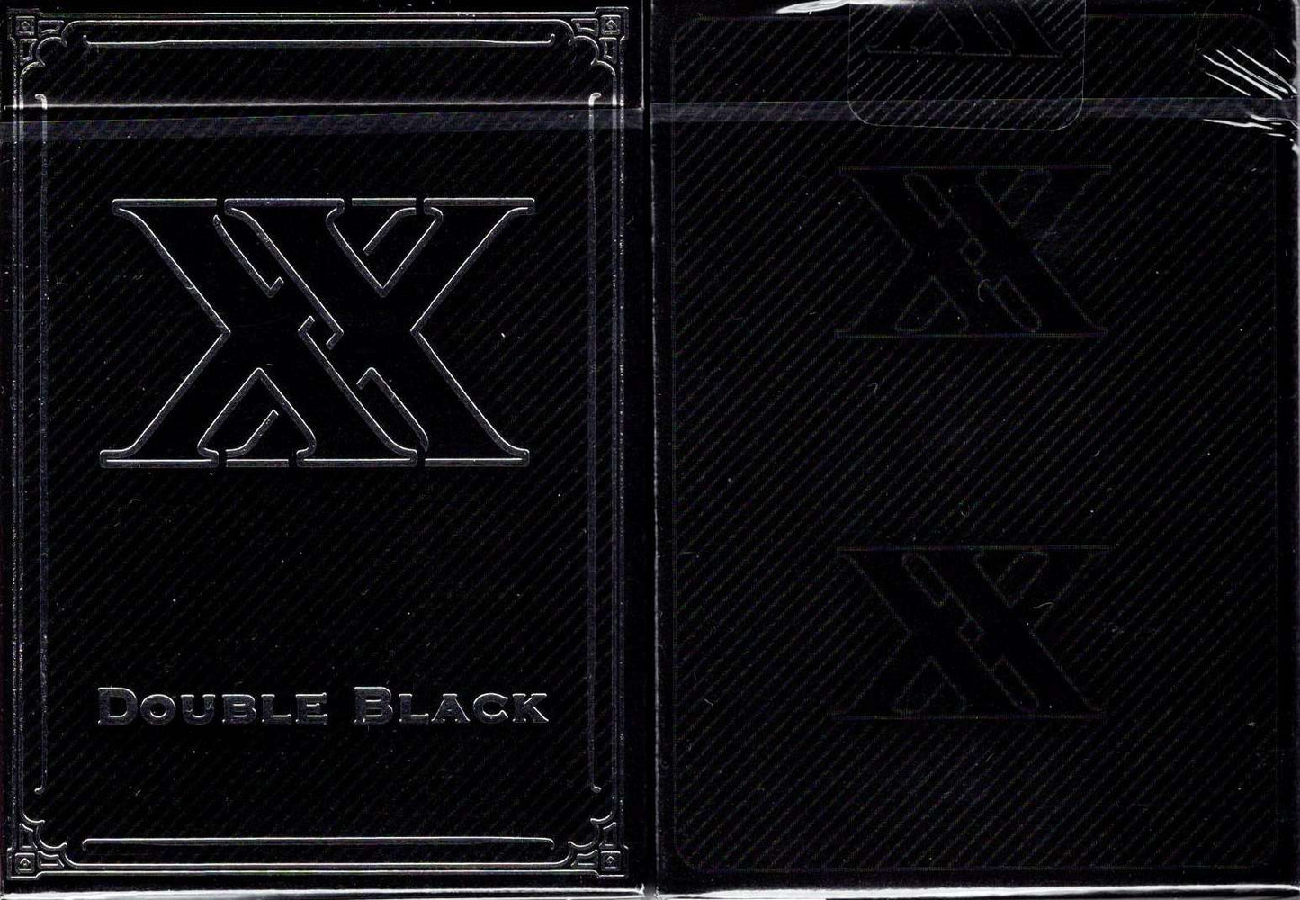 PlayingCardDecks.com-Double Black XX Playing Cards USPCC