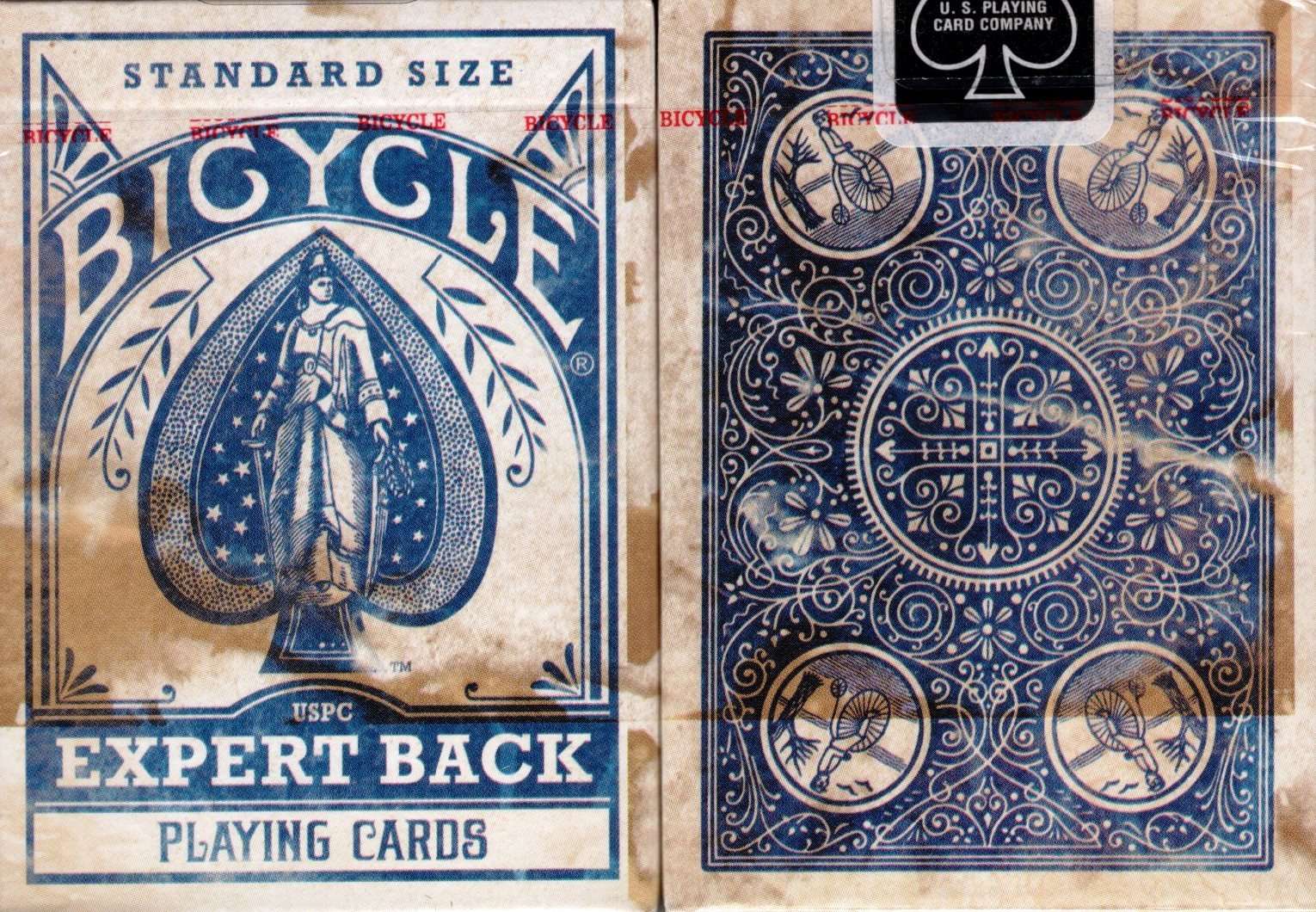 PlayingCardDecks.com-Expert Back Blue Bicycle Playing Cards