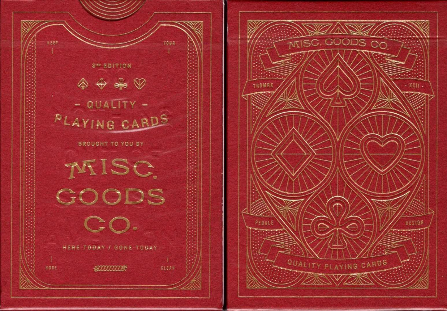 PlayingCardDecks.com-Misc. Goods Co. v3 Playing Cards USPCC: Red