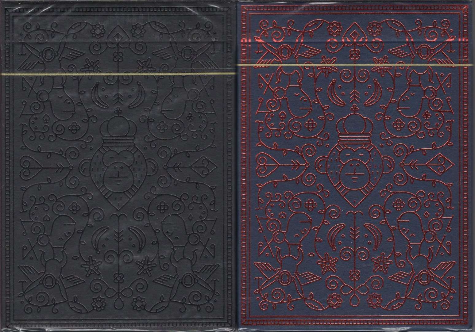 PlayingCardDecks.com-MailChimp Playing Cards  USPCC - Black & Red: 2 Deck Set