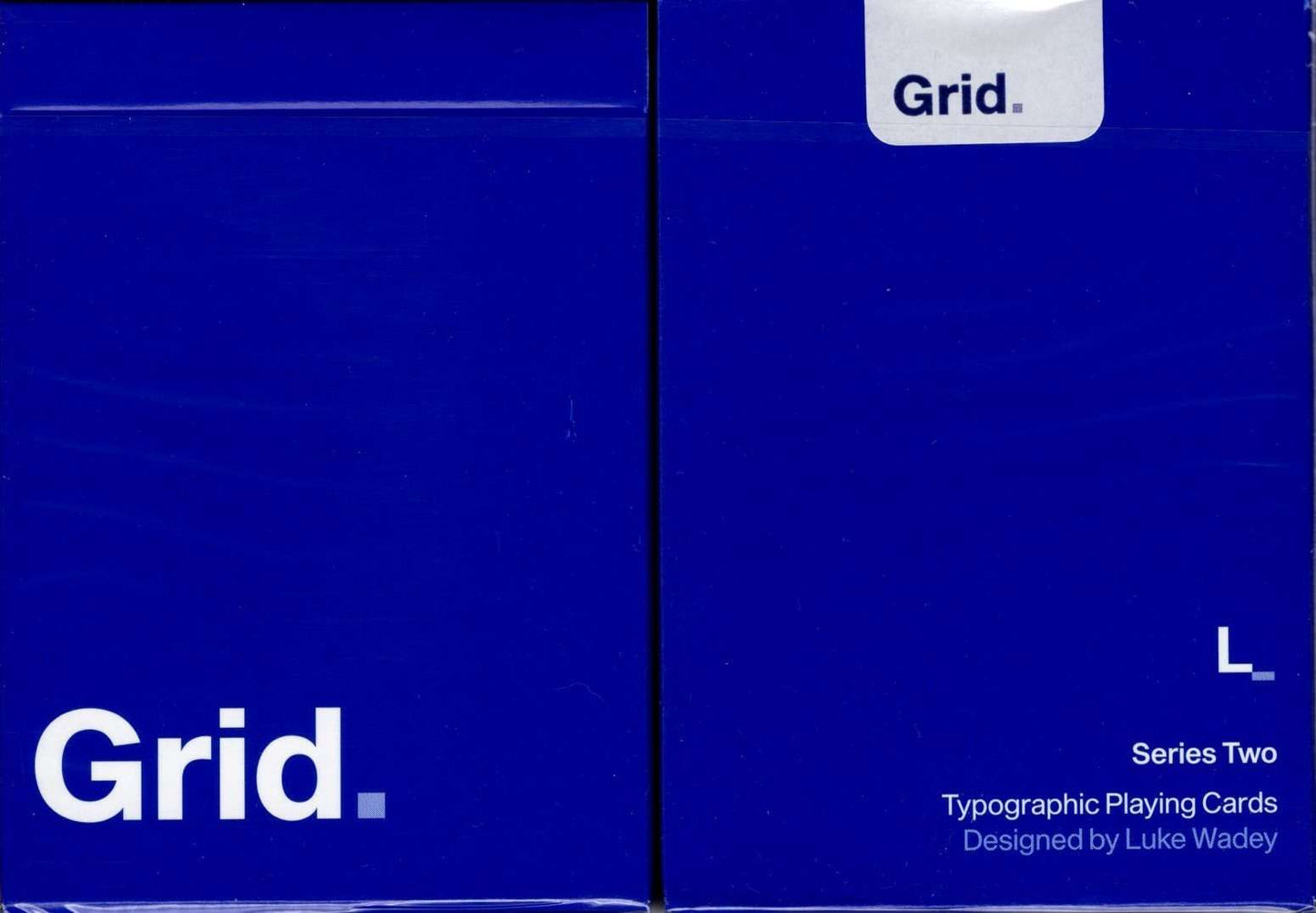 PlayingCardDecks.com-Grid v2 Typographic Playing Cards USPCC