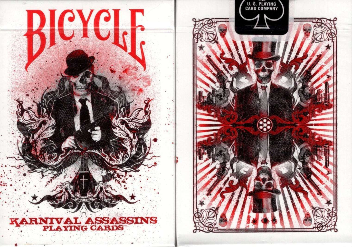 PlayingCardDecks.com-Karnival Assassins Red Bicycle Playing Cards
