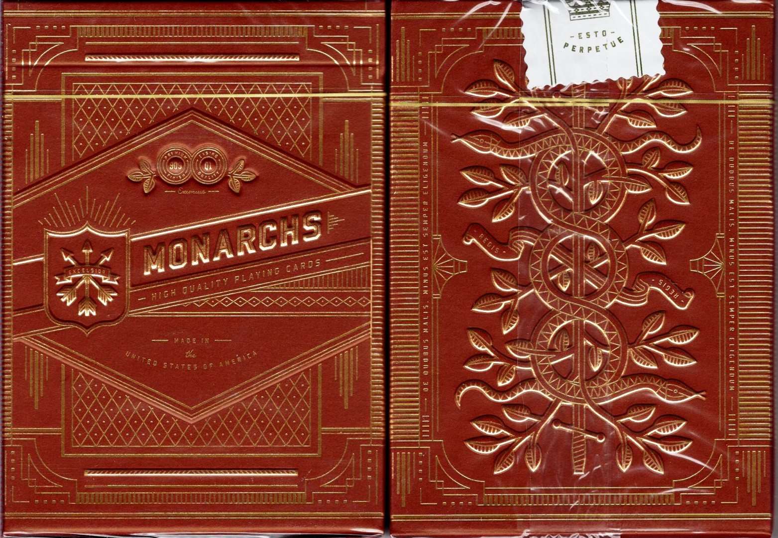 PlayingCardDecks.com-Monarchs Red Playing Cards USPCC