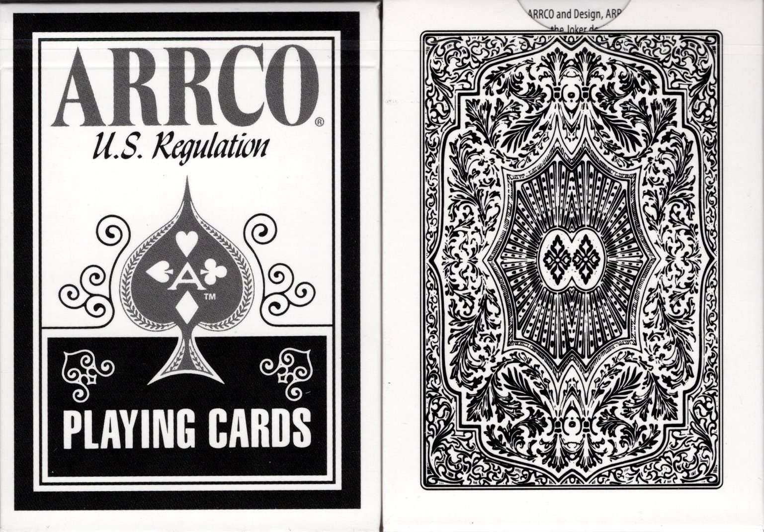 PlayingCardDecks.com-ARRCO White Playing Cards USPCC