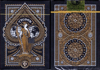 PlayingCardDecks.com-Tycoon Black Playing Cards USPCC