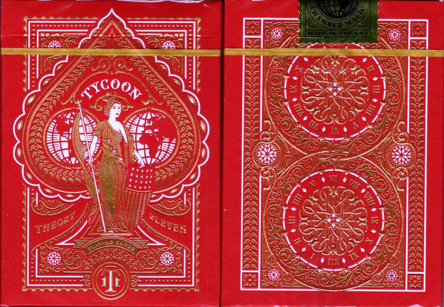 PlayingCardDecks.com-Tycoon Crimson Red Playing Cards USPCC
