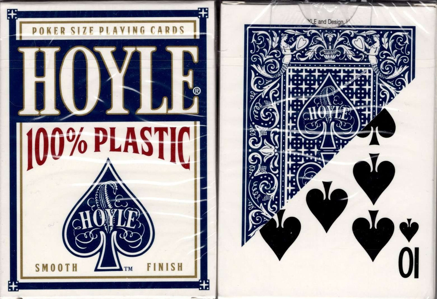 PlayingCardDecks.com-Hoyle 100% Plastic Blue Playing Cards