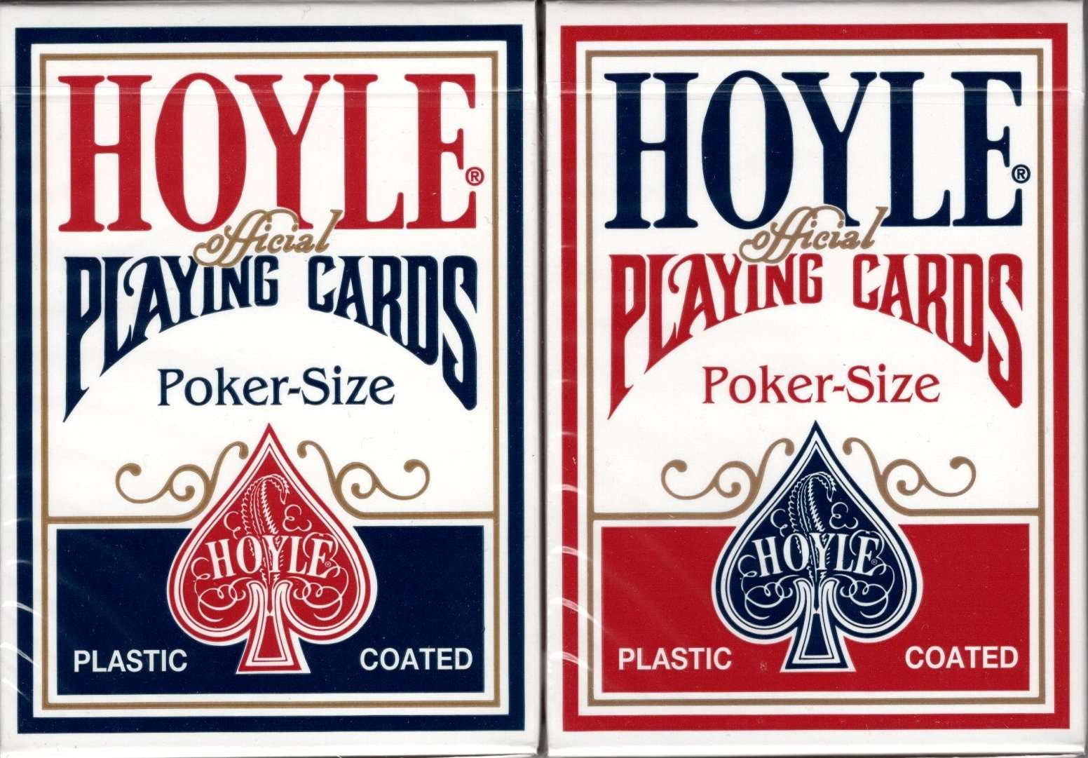 PlayingCardDecks.com-Hoyle Standard Red & Blue Deck Set Playing Cards