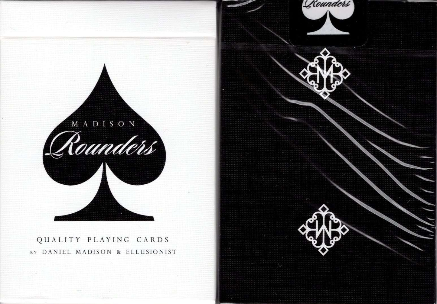 PlayingCardDecks.com-Madison Rounders Black Playing Cards USPCC