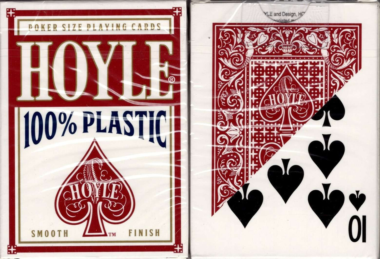 PlayingCardDecks.com-Hoyle 100% Plastic Red Playing Cards