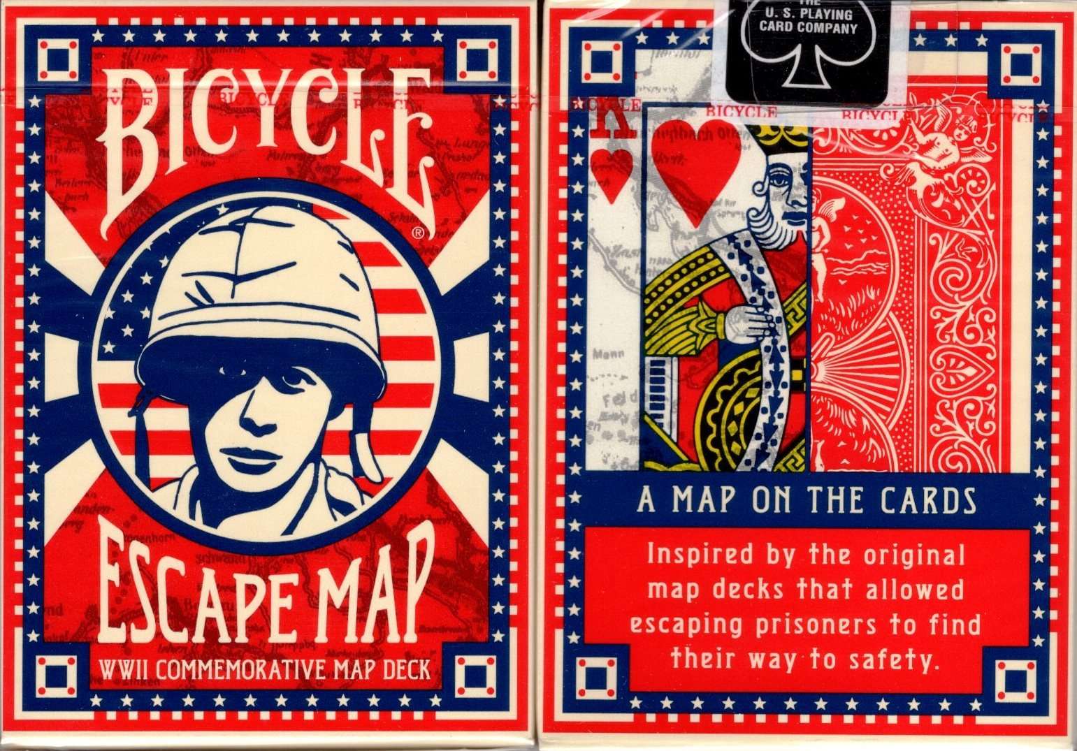 PlayingCardDecks.com-Escape Map Bicycle Playing Cards