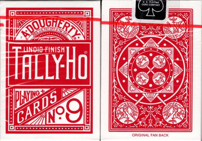 PlayingCardDecks.com-Tally-Ho Fan Back Red Playing Cards