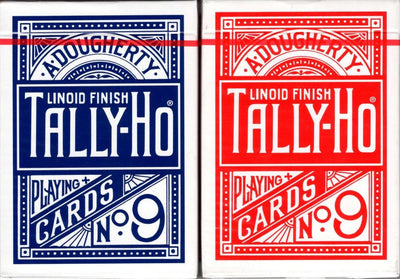 PlayingCardDecks.com-Tally-Ho Circle Back 2 Deck Set Blue & Red Playing Cards