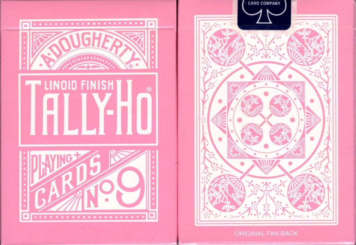 PlayingCardDecks.com-Reverse Fan Pink Back Tally-Ho Playing Cards