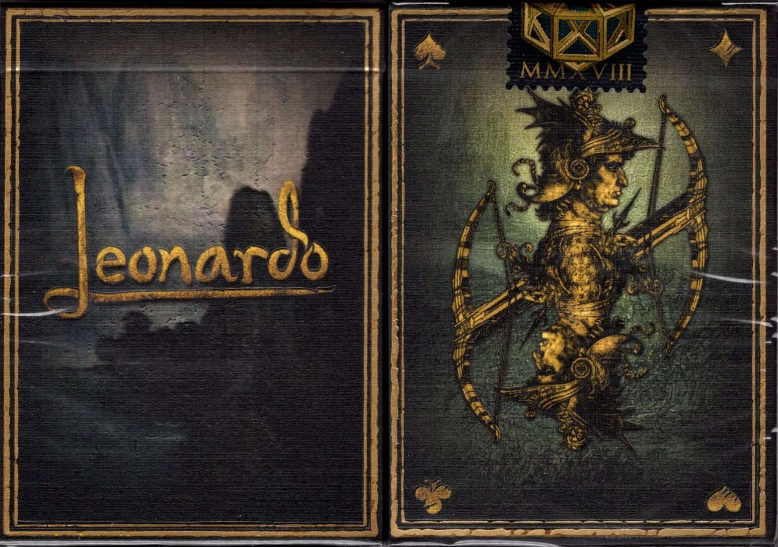 PlayingCardDecks.com-Leonardo MMXVIII Playing Cards USPCC: Gold