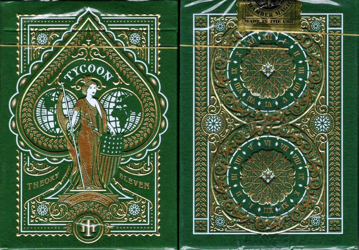PlayingCardDecks.com-Tycoon Green Playing Cards USPCC