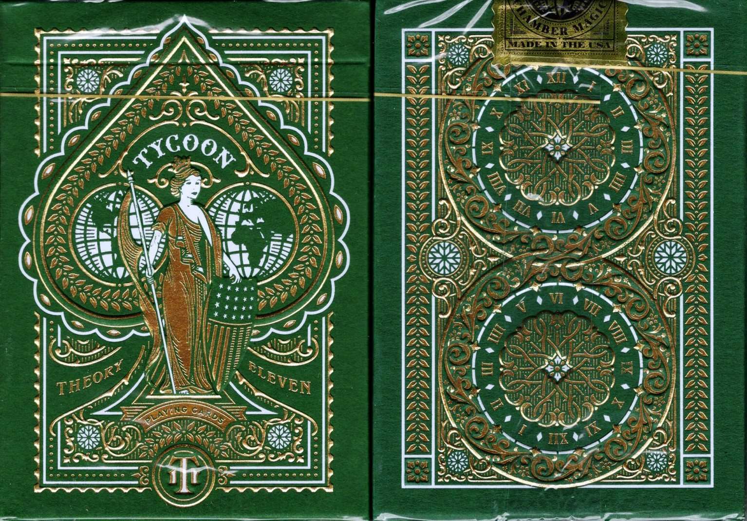 PlayingCardDecks.com-Tycoon Green Playing Cards USPCC