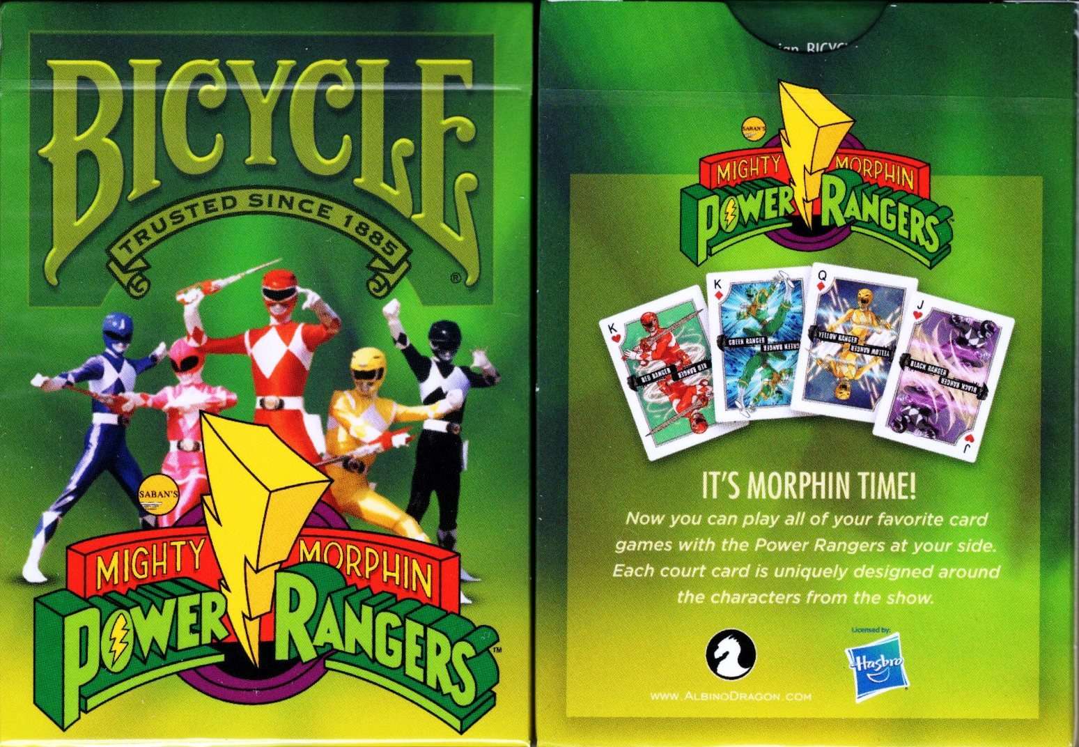rare power rangers cards Power Rangers Bicycle Playing Cards