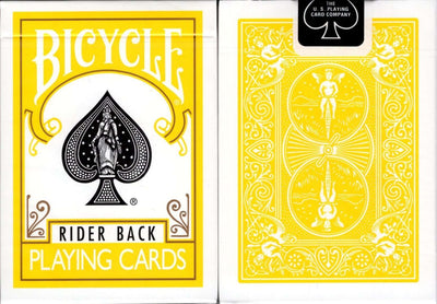 PlayingCardDecks.com-Yellow Rider Back Bicycle Playing Cards