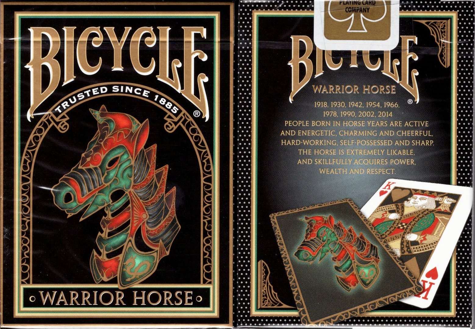 bicycle warrior horse playing cards