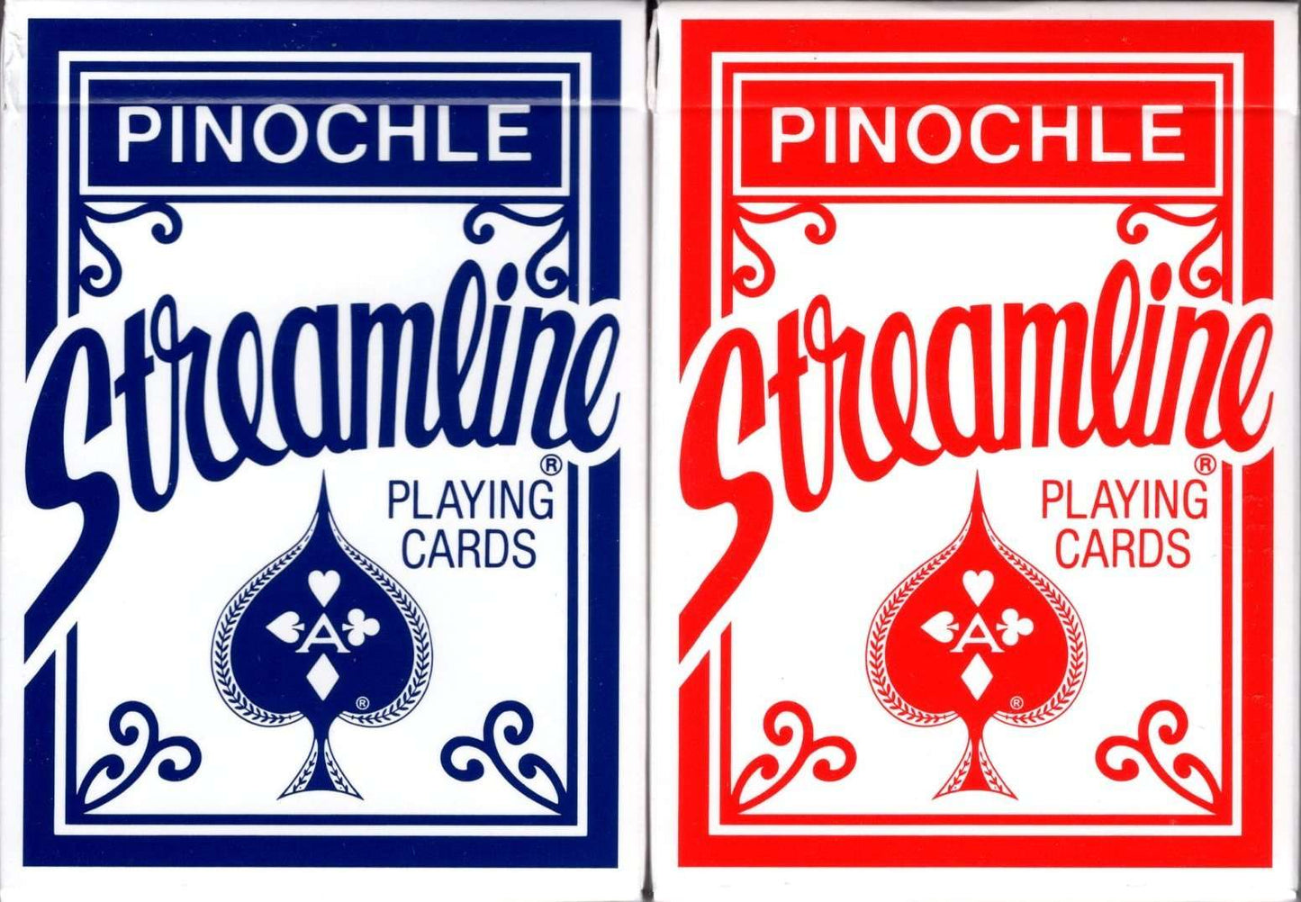 PlayingCardDecks.com-Pinochle Streamline Playing Cards 2 Deck Set USPCC