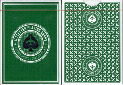PlayingCardDecks.com-Jetsetter Premier Green Playing Cards EPCC