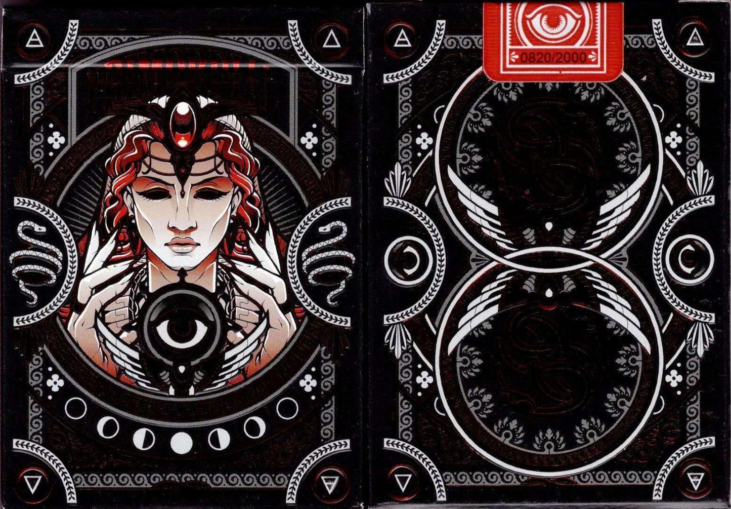 PlayingCardDecks.com-Primordial Gilded Playing Cards USPCC: Chaos - Black