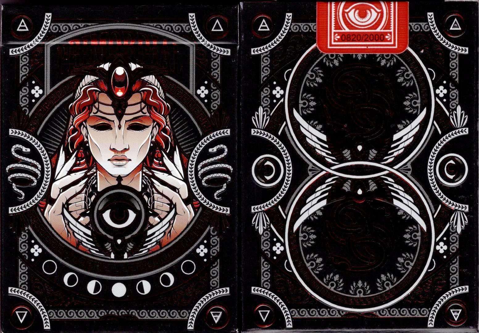 PlayingCardDecks.com-Primordial Gilded Playing Cards USPCC: Chaos - Black