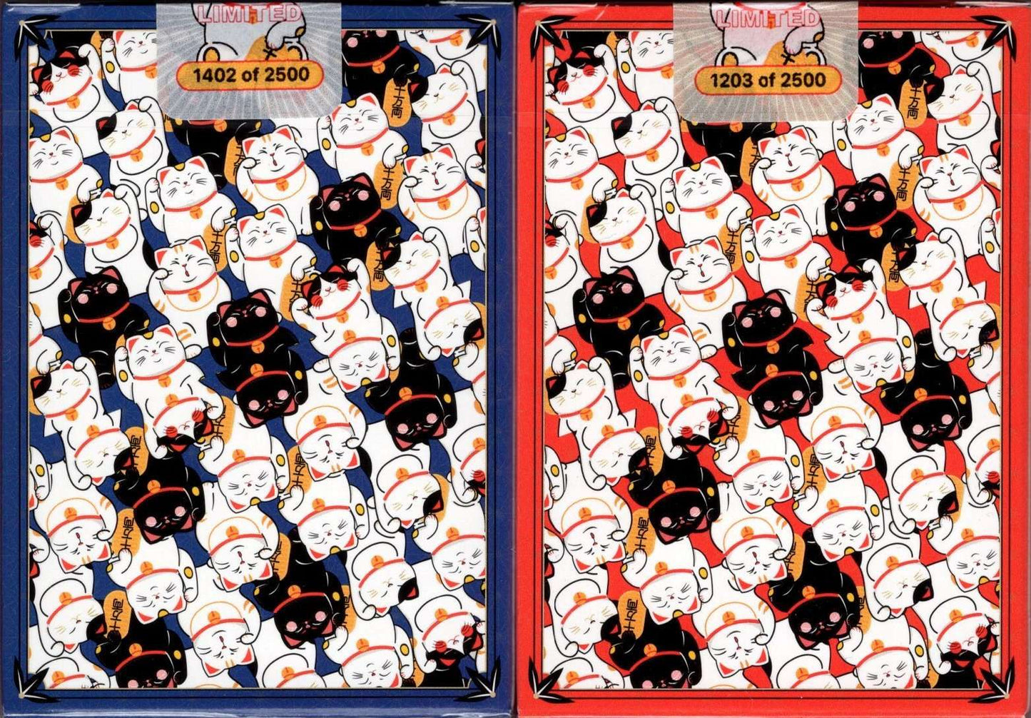 PlayingCardDecks.com-Maneki Neko Bicycle Playing Cards 2 Deck Set