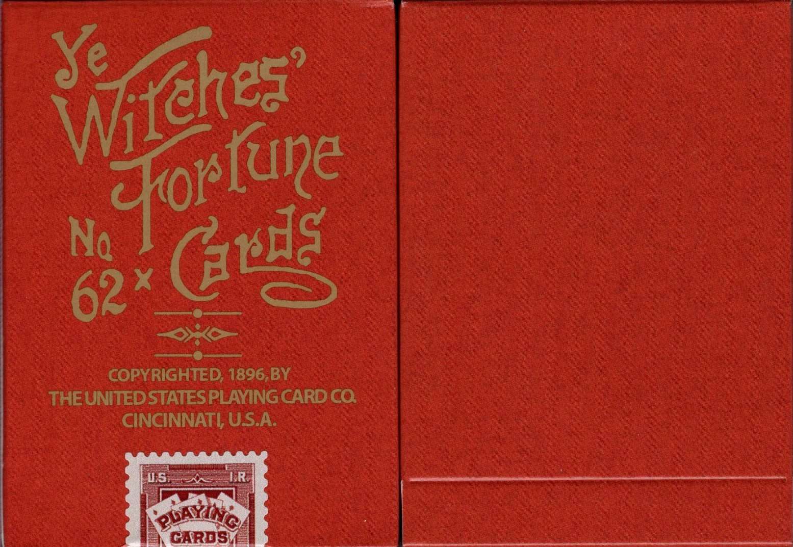 PlayingCardDecks.com-Ye Witches’ Fortune Cards USPCC: Cauldron Back (Red)