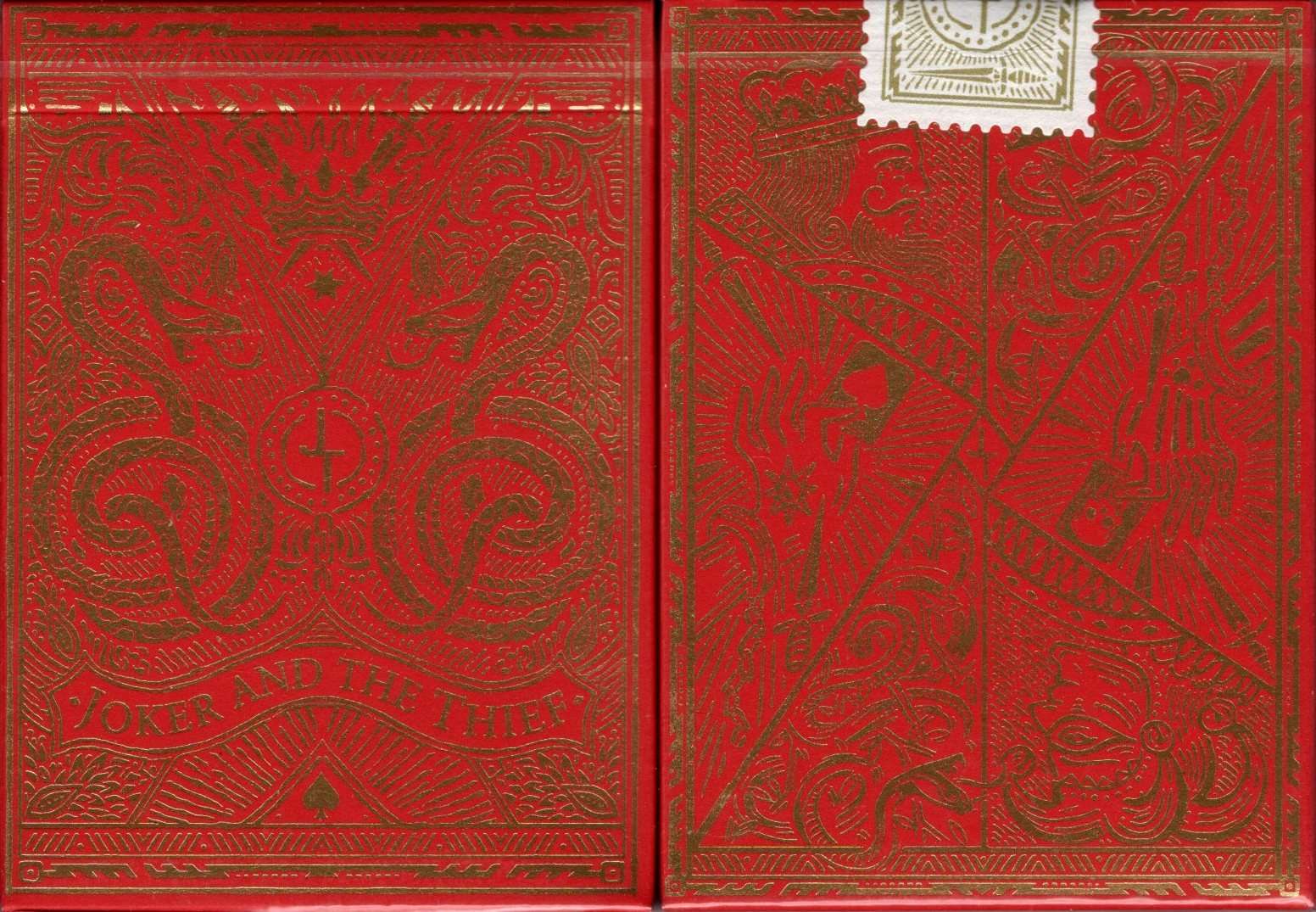 PlayingCardDecks.com-Joker and the Thief v2  Playing Cards USPCC: Red