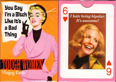 PlayingCardDecks.com-Tough Women Playing Cards Piatnik