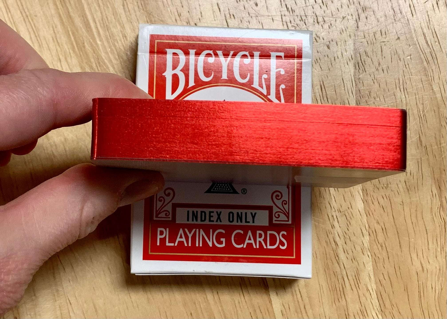 PlayingCardDecks.com-Index Only Gilded Bicycle Playing Cards