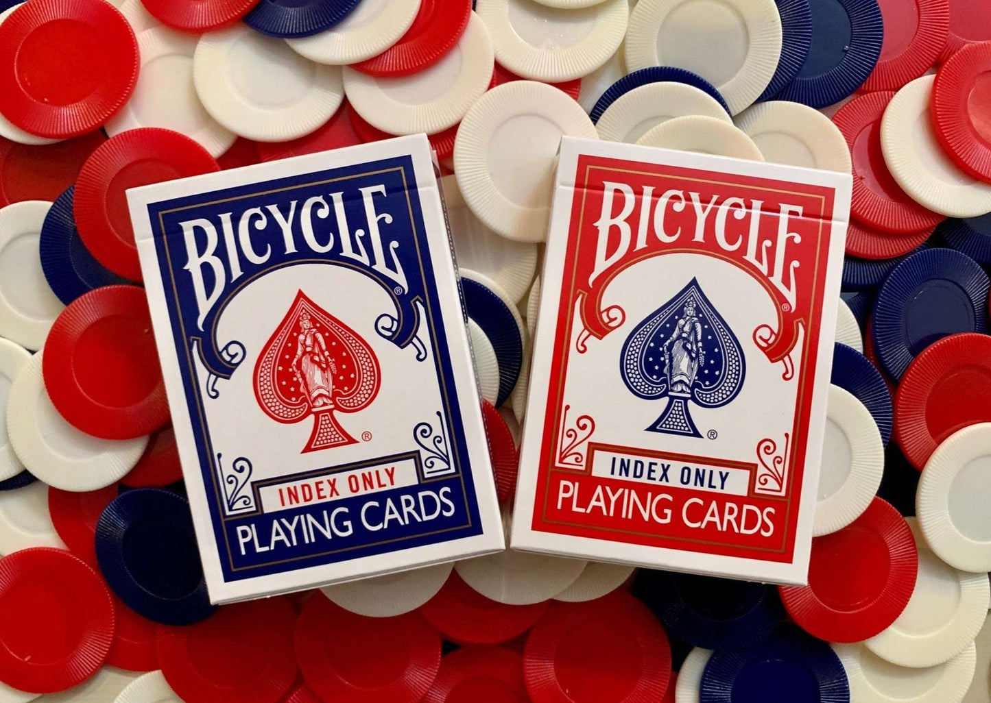 PlayingCardDecks.com-Index Only Gilded Bicycle Playing Cards