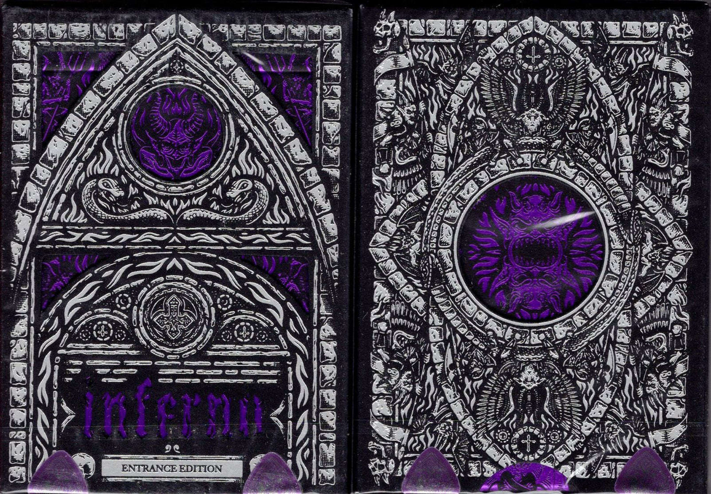 PlayingCardDecks.com-Inferno Violet Vengeance Playing Cards TPCC