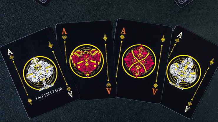 PlayingCardDecks.com-INFINITUM Midnight Black Playing Cards WJPC