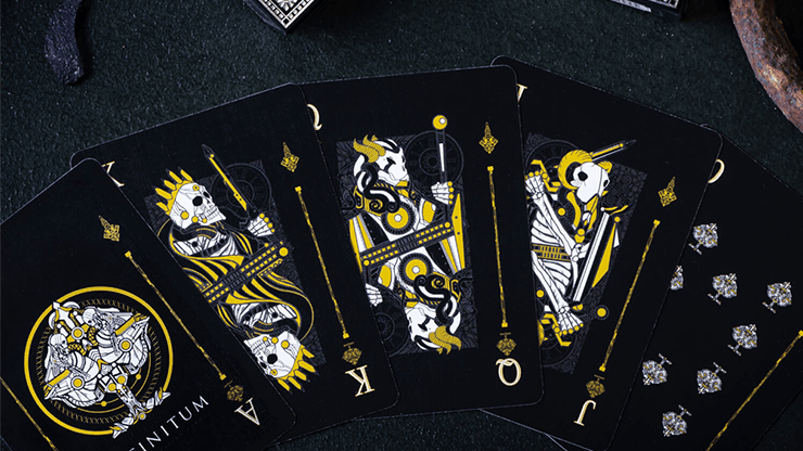 PlayingCardDecks.com-INFINITUM Midnight Black Playing Cards WJPC