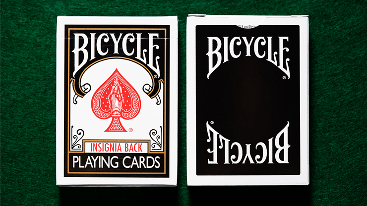 PlayingCardDecks.com-Insignia Back Black Bicycle Playing Cards