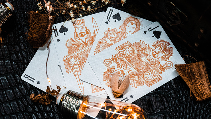 PlayingCardDecks.com-Invocation Copper Playing Cards USPCC