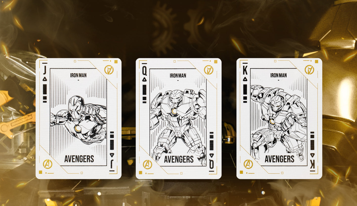 Iron Man Mark 21 Gold Playing Cards