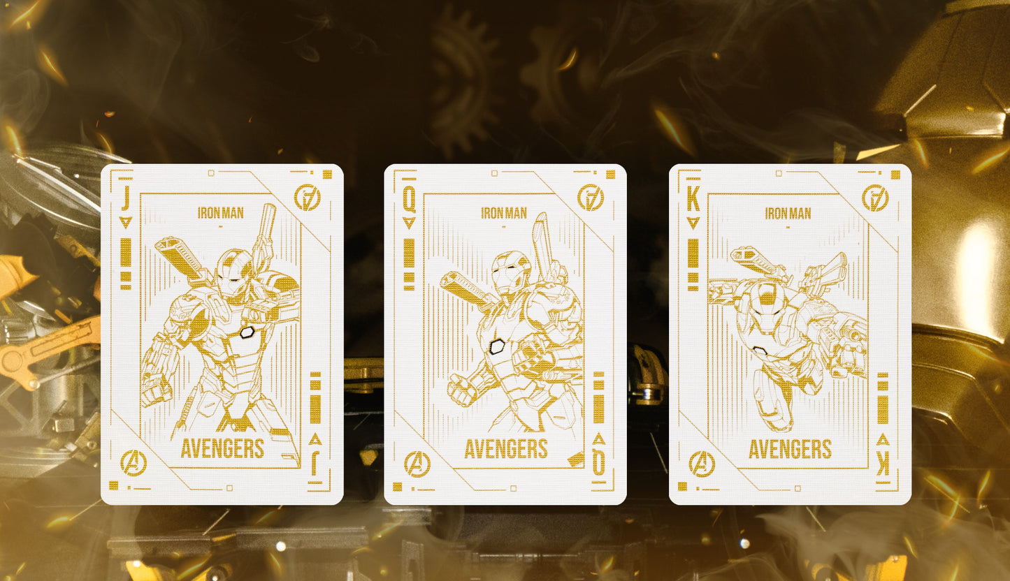 Iron Man Mark 21 Gold Playing Cards