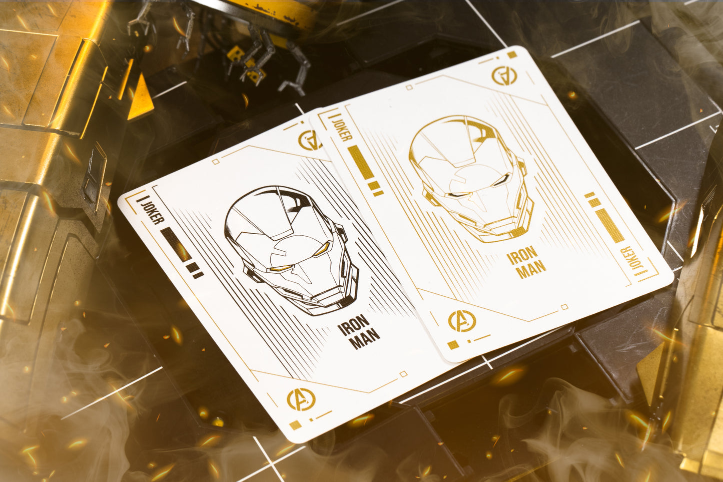 Iron Man Mark 21 Gold Playing Cards