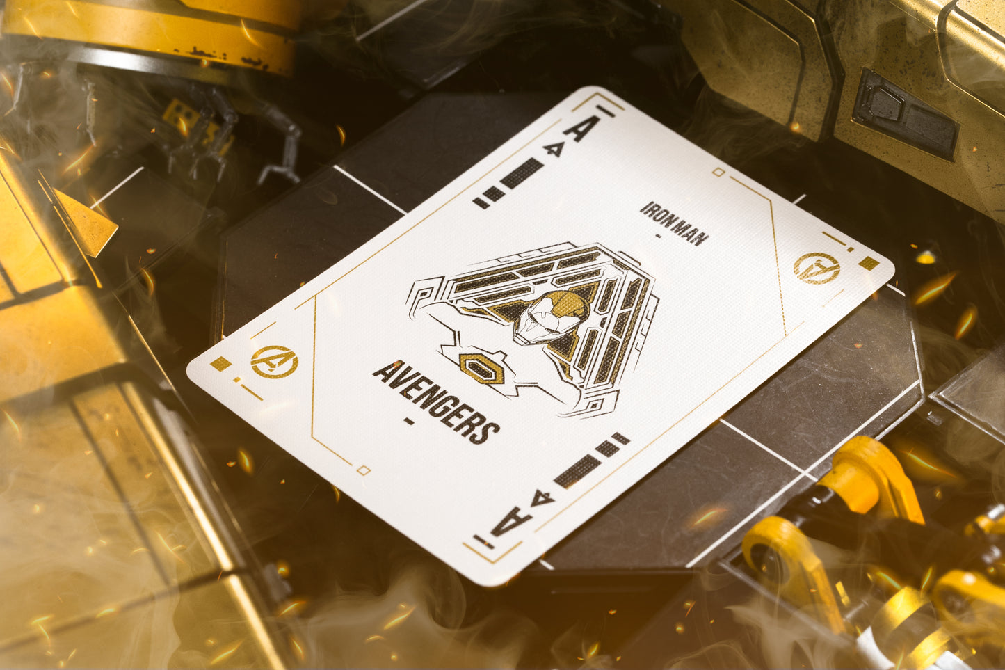 Iron Man Mark 21 Gold Playing Cards