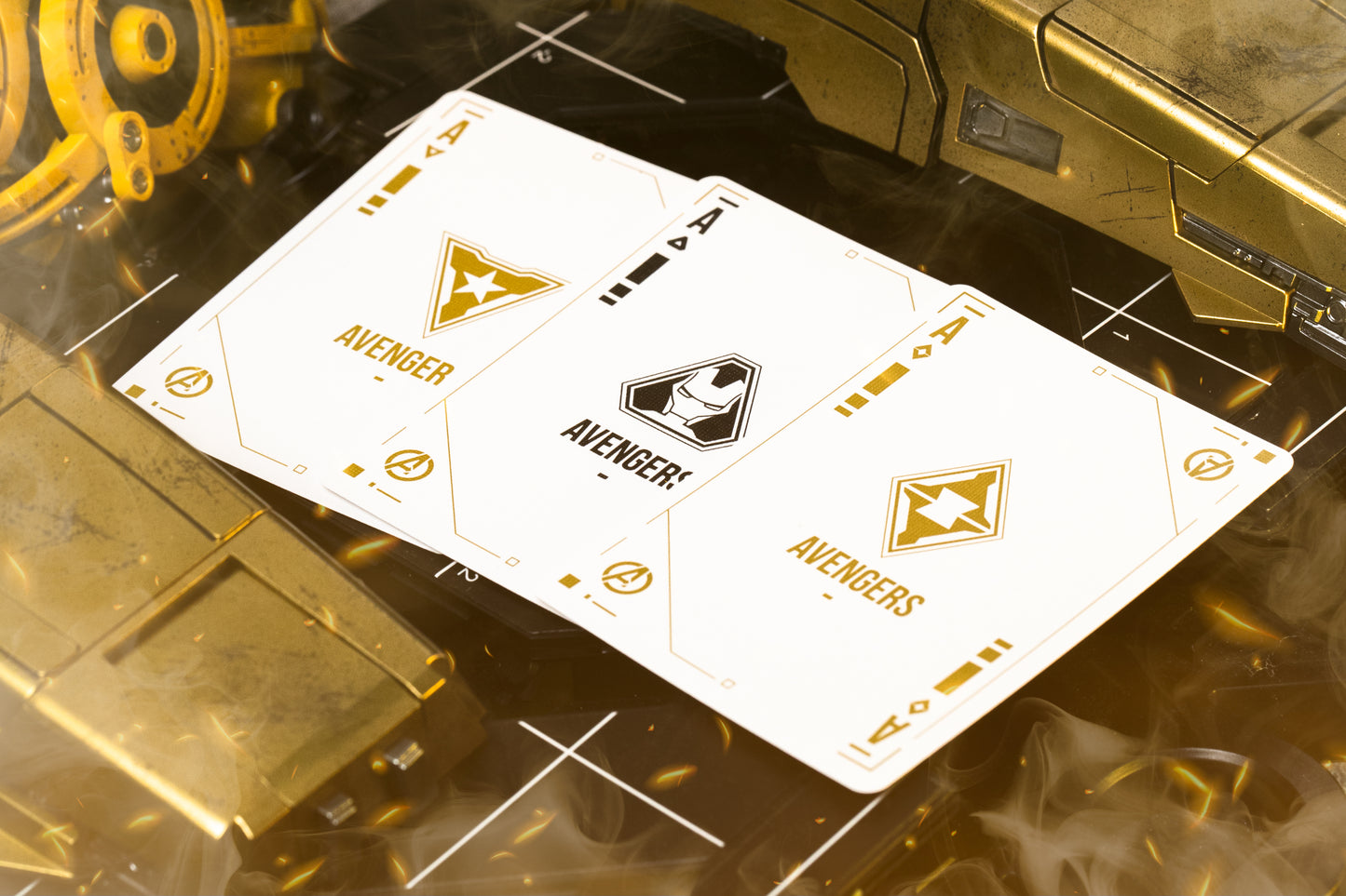 Iron Man Mark 21 Gold Playing Cards